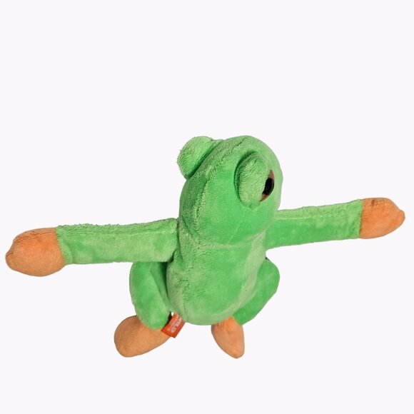 Wild Republic Huggers Red Eyed Tree Frog 8 in Plush Slap Bracelet Stuffed Animal - Picture 6 of 7